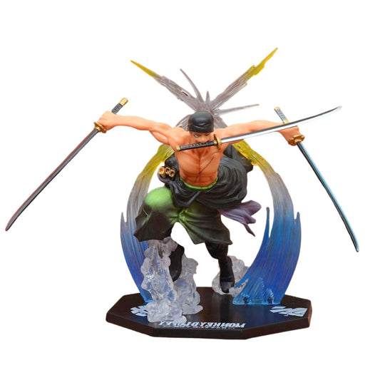 roronoa zoro three sword style figure 17 cm one piece