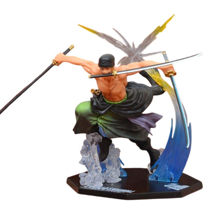 roronoa zoro three sword style figure 17 cm one piece