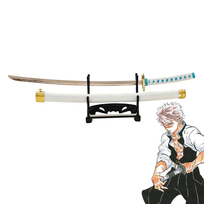 Mini Metal Katana (not sharp, 24 cm) | Button open (katana stand not included)