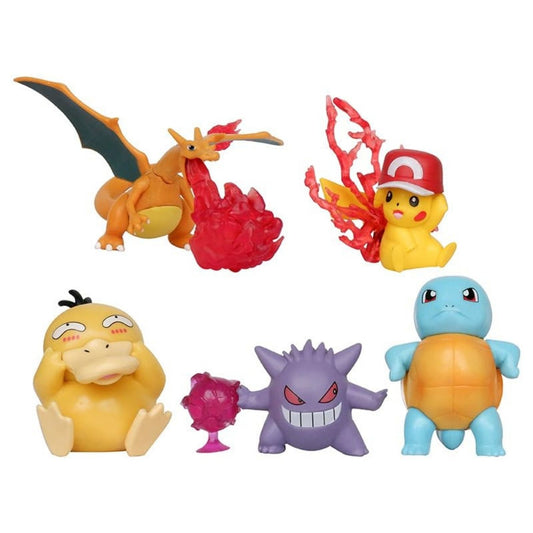 pokemon battle action set of 5 3 to 7 cm