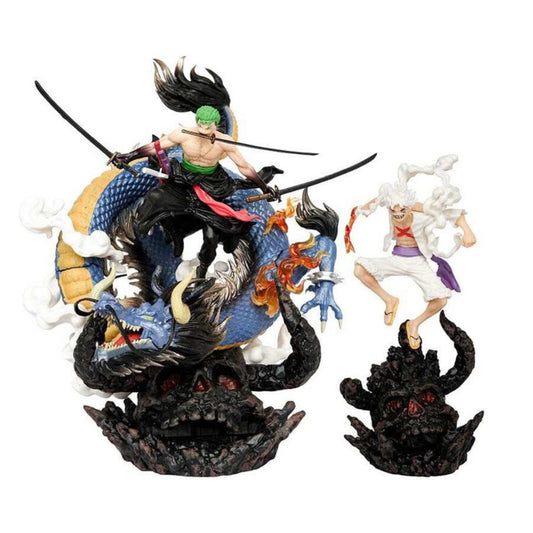 Luffy and zoro with kaido