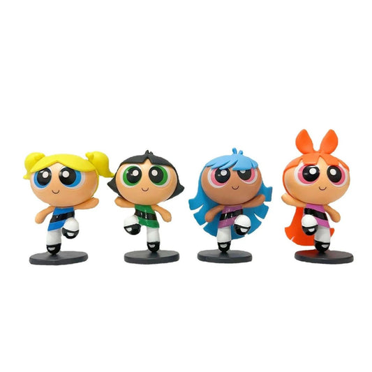 The Powerpuff Girls (10cm) set of 4 - Blossom, Bubbles, Buttercup amd Mojo Jojo Bliss