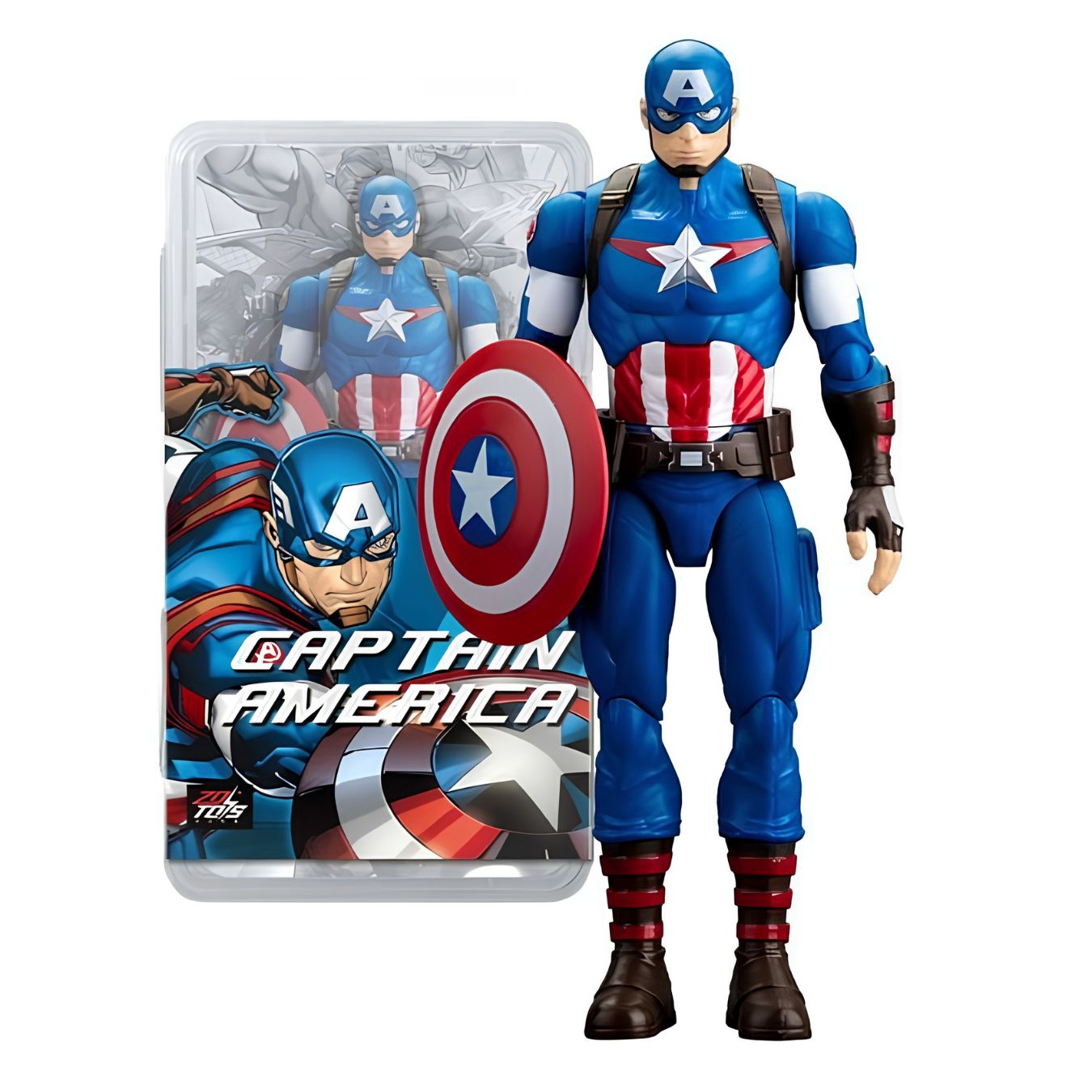 Captain America Articulated Action Figure (10 cm)