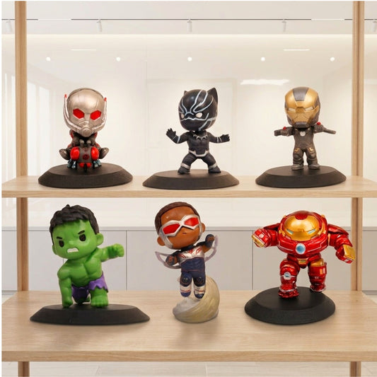 Avengers Assemble Chibi Figures Set of 6 (6 cm)