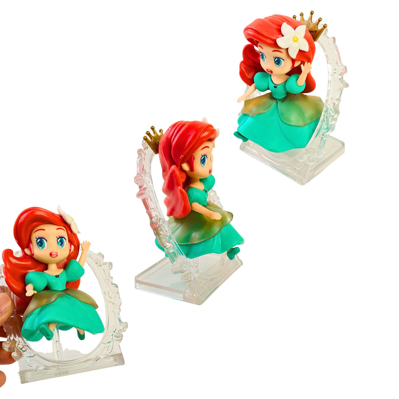Disney Princess Enchanted Storybook Frame Chibi Figure Set (Pack of 6)