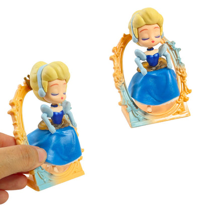 Disney Princess Enchanted Storybook Frame Chibi Figure Set (Pack of 6)
