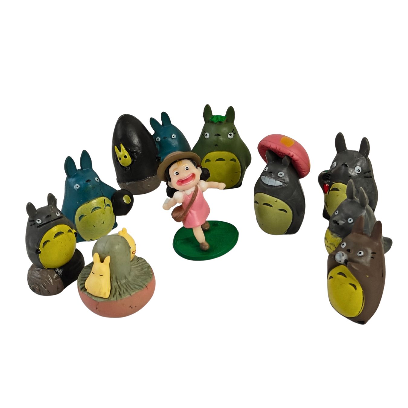 My Neighbor Totoro Miniature Figurine Set (10-Piece Collector's Pack) (3 - 4 cm)