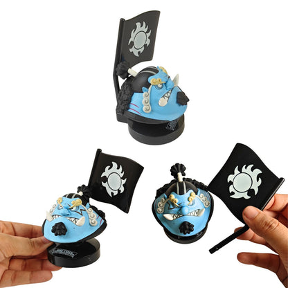 Jinbe Bust Figure with Sun Pirates Flag | One Piece | Bandai