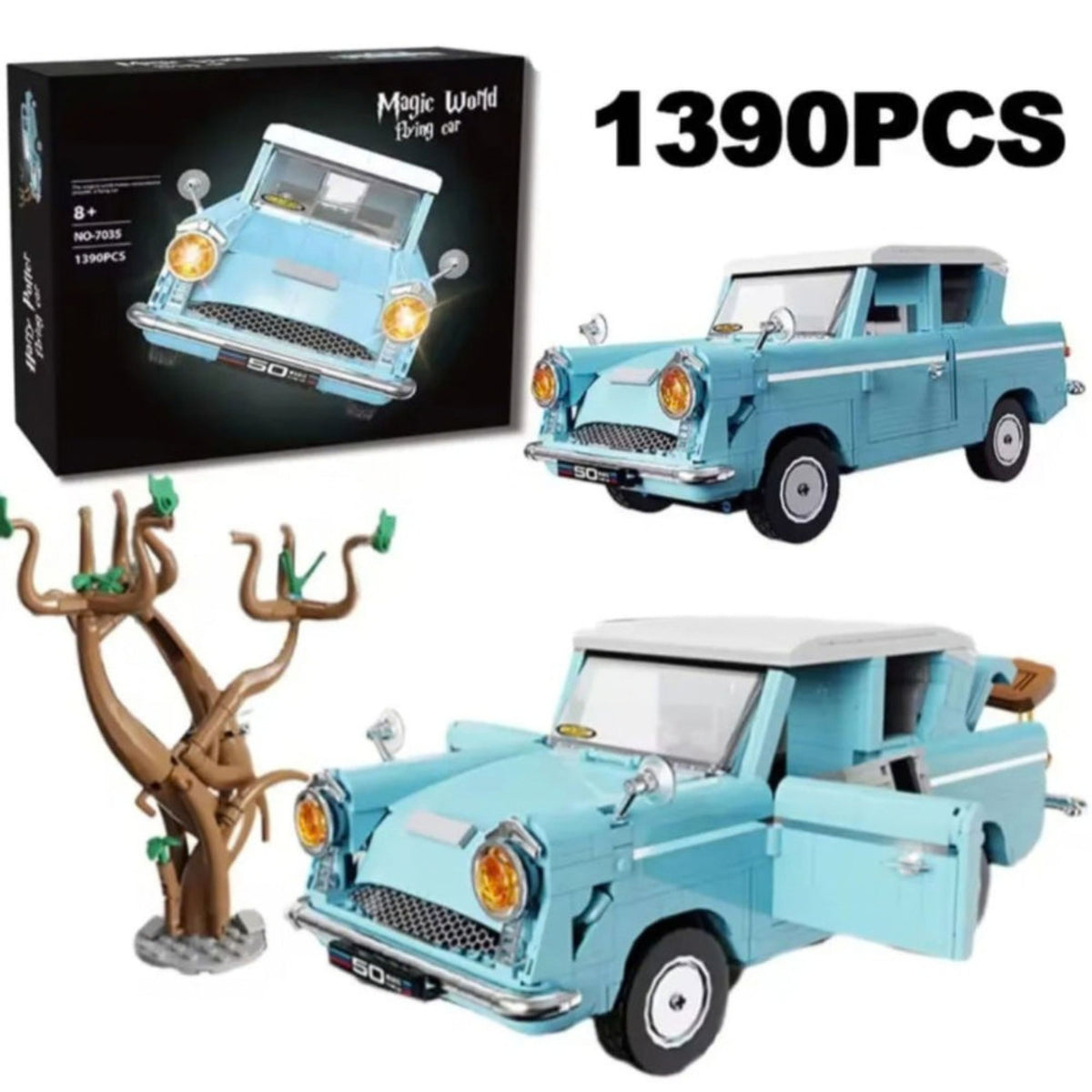 Magic World Flying Car Building Blocks Set (1390 + Pcs)