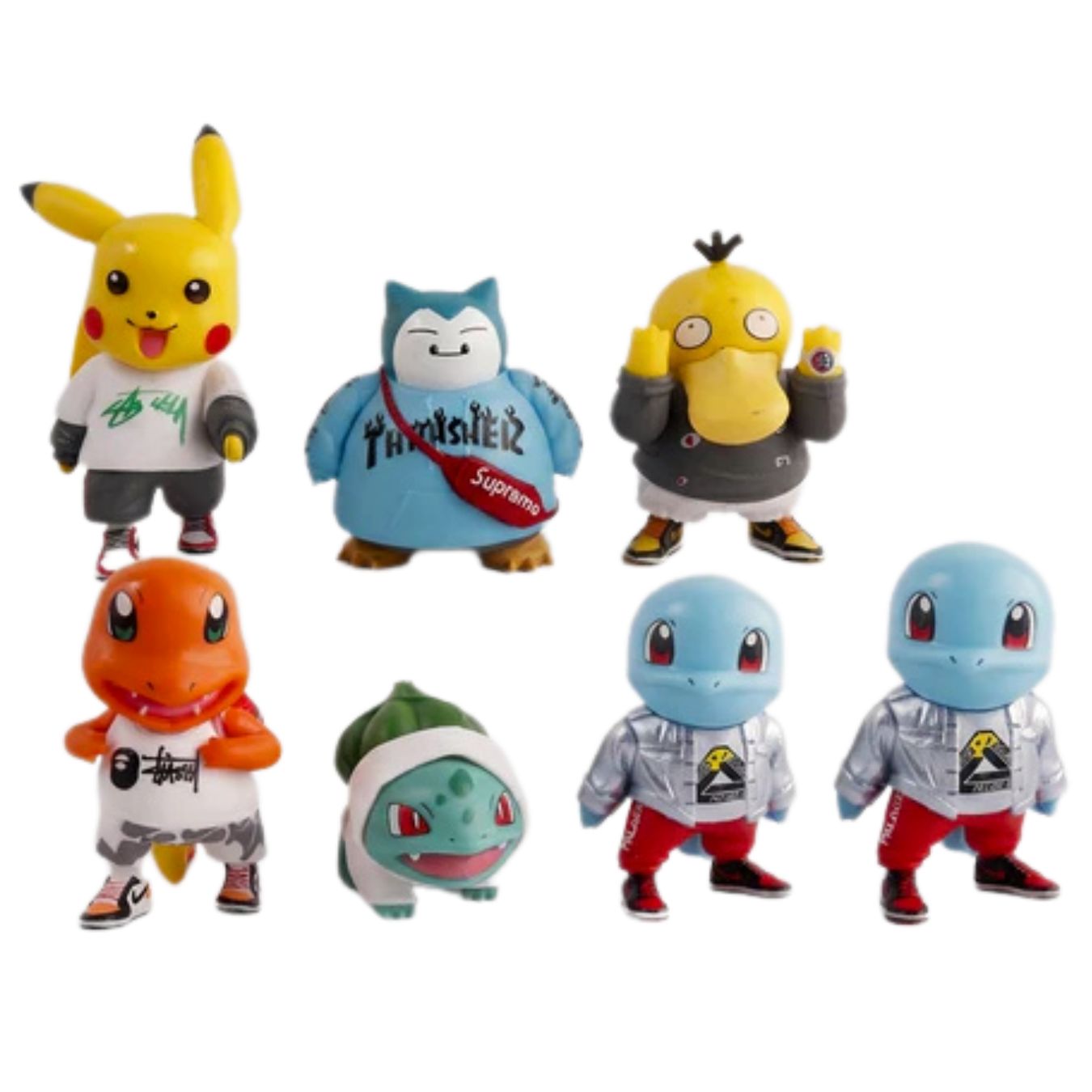 Pokemon Hypebeast Streetwear Figure set of 6 (4-10 cm)
