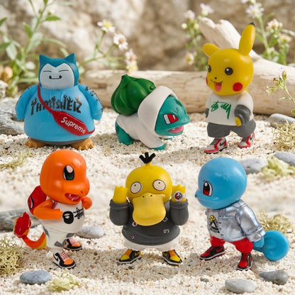 Pokemon Hypebeast Streetwear Figure set of 6 (4-10 cm)