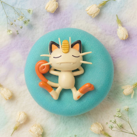 Sleeping Meowth Cushion Mini Figure (Cushion size - 8 cm)