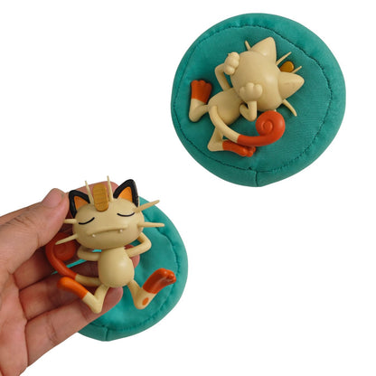 Sleeping Meowth Cushion Mini Figure (Cushion size - 8 cm)