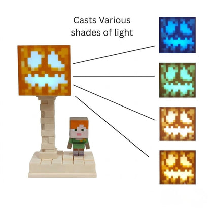 Minecraft Jack-o-Lantern Block Lamp (18 cm)