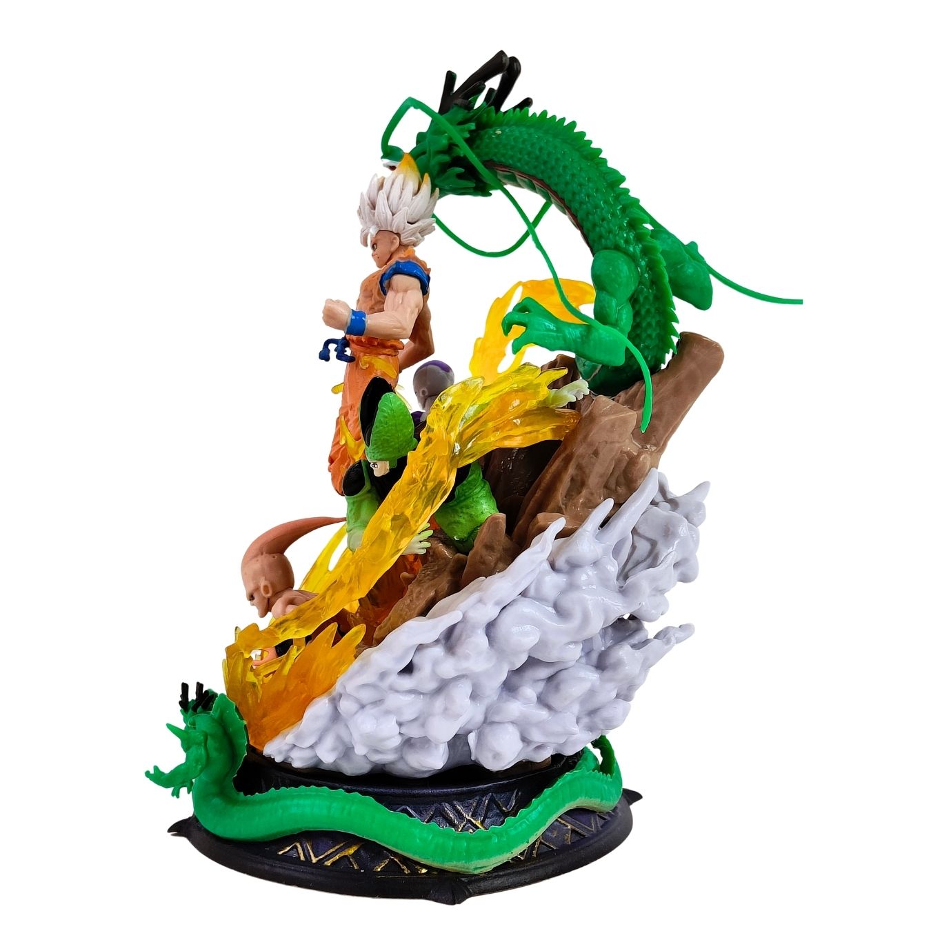 Goku vs Warriors Frieza, Cell and kid Buu (19.5 cm) | Dragon Ball Z