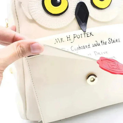 Hedwig with Letter Faux-Leather Ladies Bag (30*25*13 cm) with spacious & safety compartments | Harry Potter