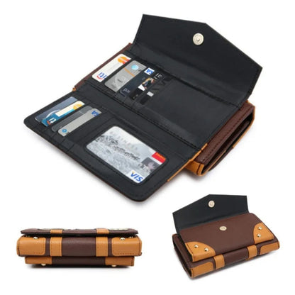 Hogwarts Crest Faux-Leather Ladies Purse (19*12*4 cm) with cards & mobile compartments | Harry Potter