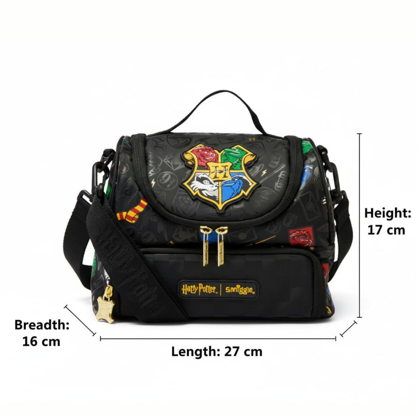 Harry Potter Double Decker Lunch / Utility Bag  (24x17x16 cm)