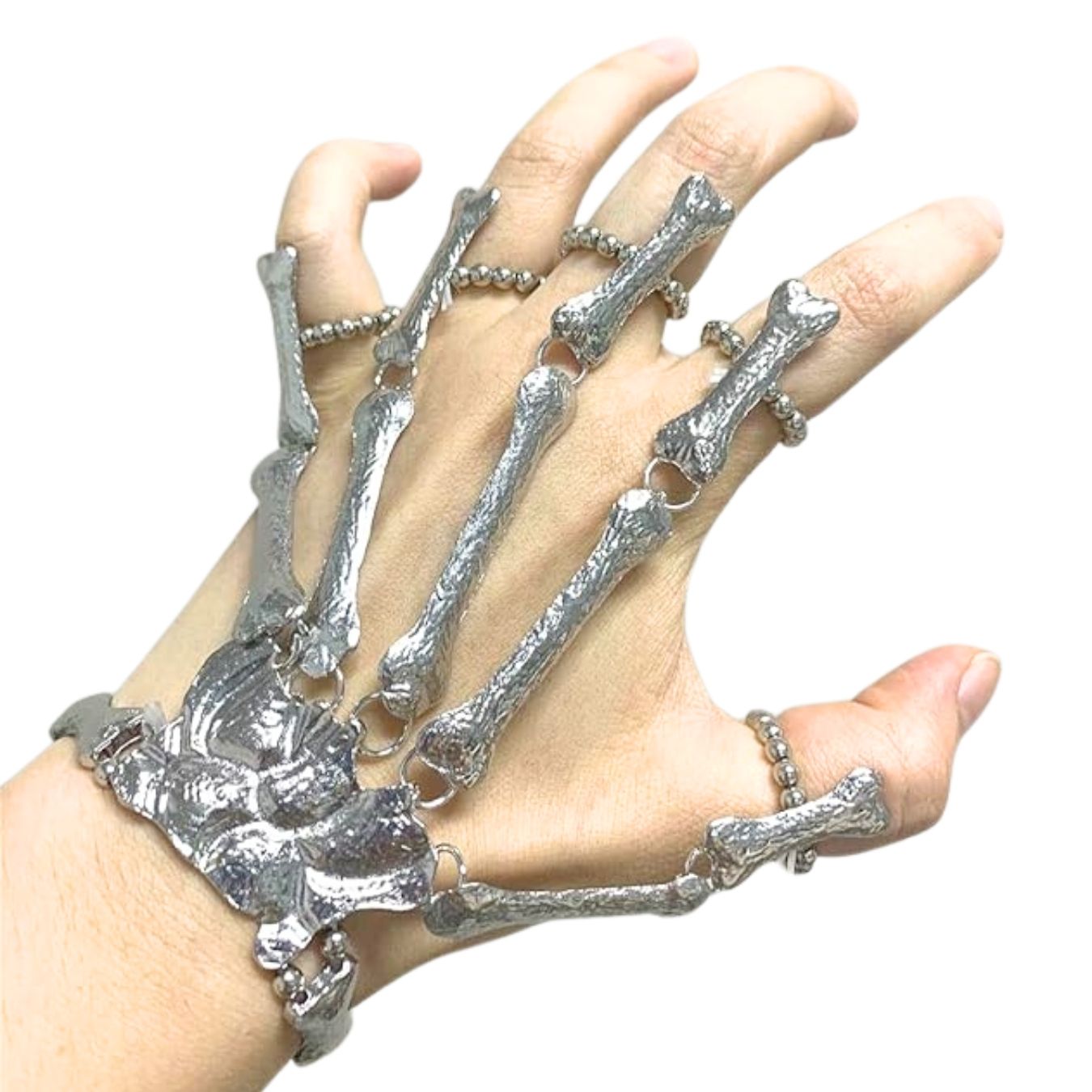 Finger to Wrist Skeletal Bracelet - Halloween & Party