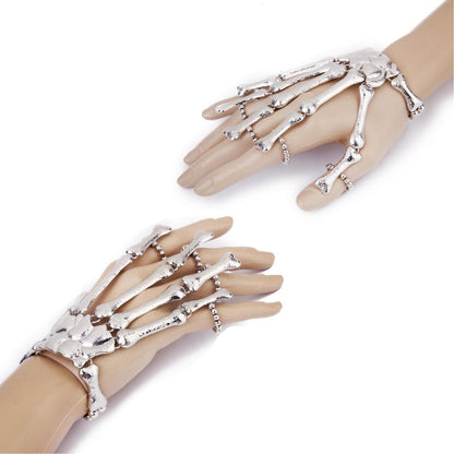Finger to Wrist Skeletal Bracelet - Halloween & Party