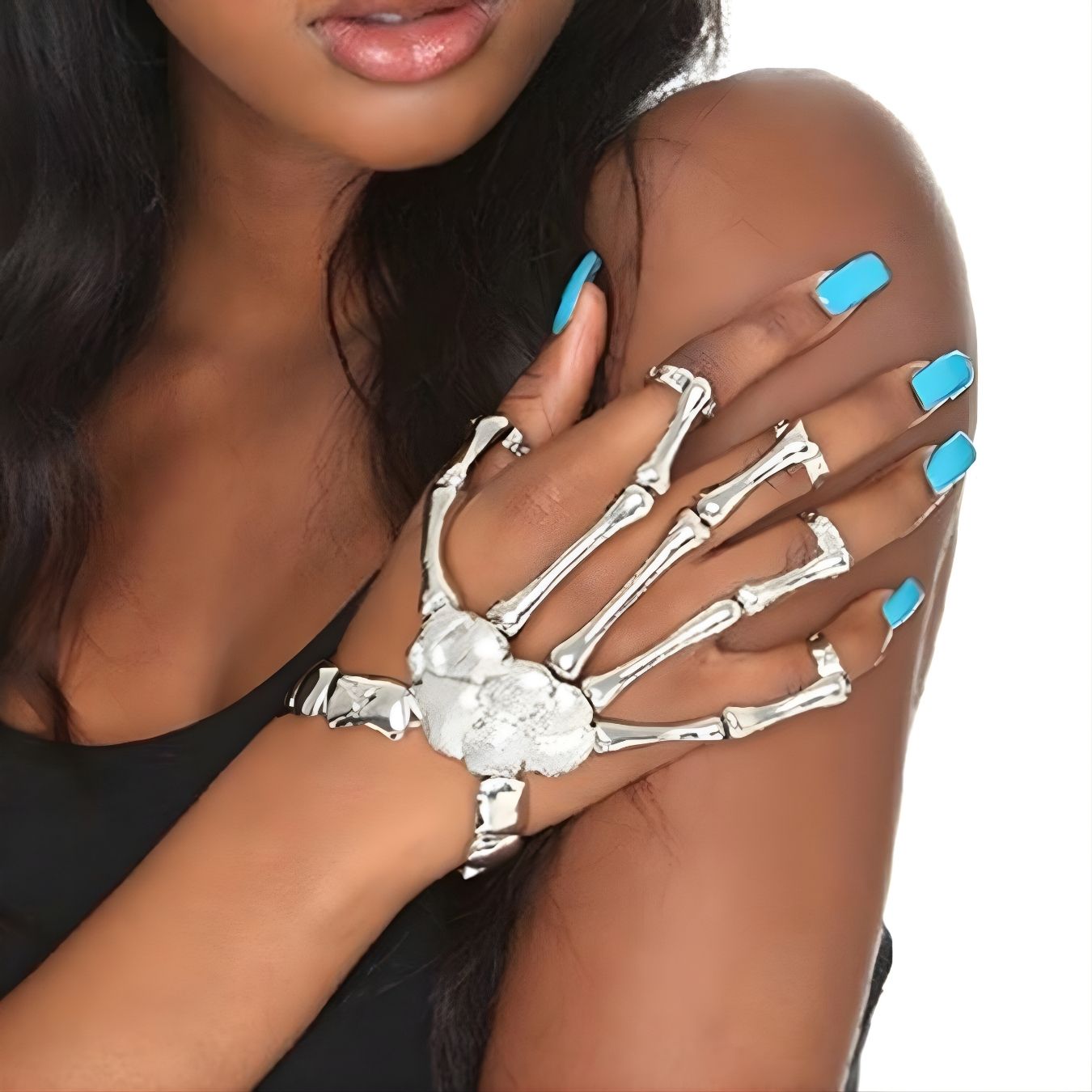 Finger to Wrist Skeletal Bracelet - Halloween & Party