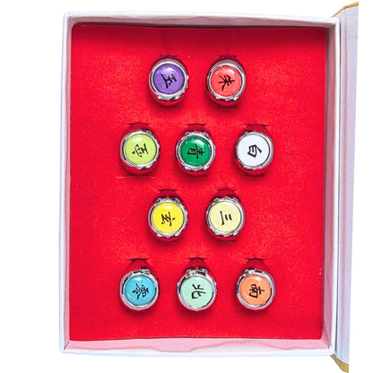 Naruto Rings - Set of 10 (adjustable open size)