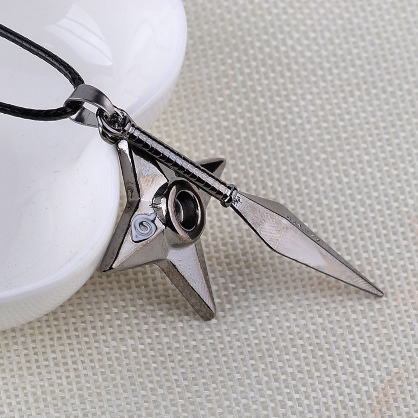 Kunai & Throwing Star Pendant Necklace | Naruto