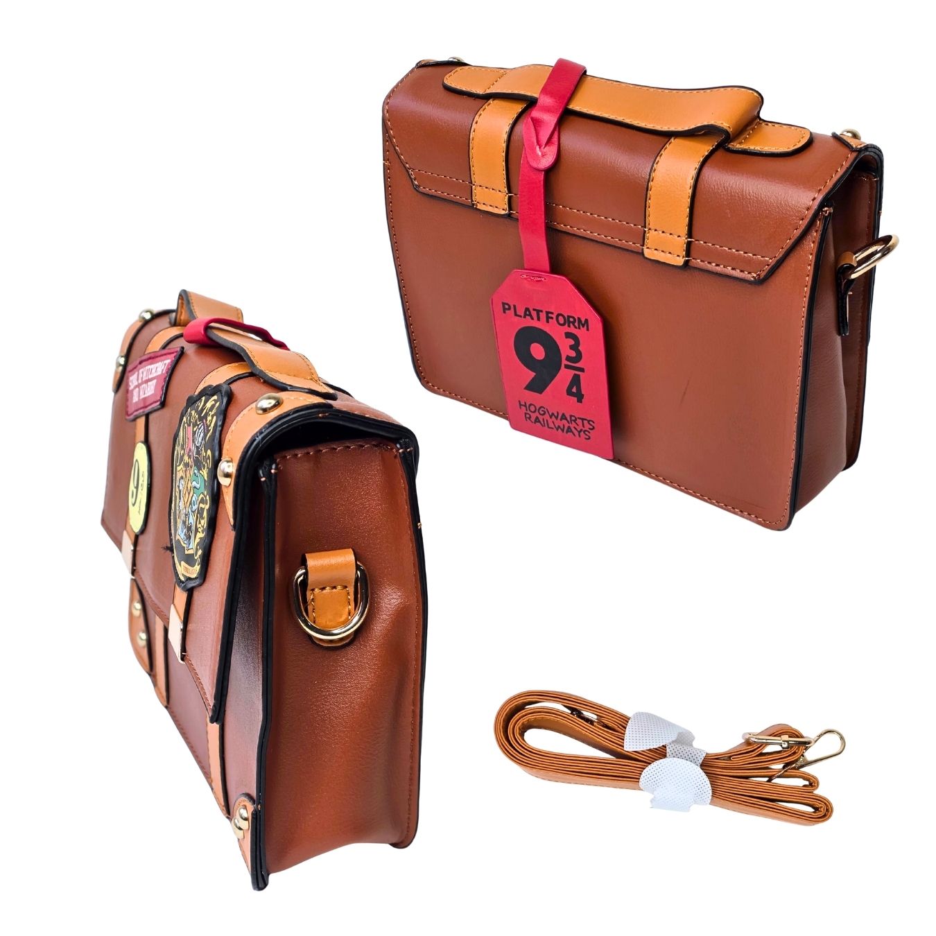 Hogwarts Crest - Unisex Faux Leather Bag | Harry Potter