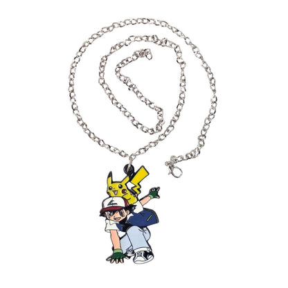 Ash Ketchum and Pikachu - Metal Pendant Necklace | Pokemon