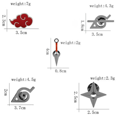Naruto Brooch / Lapel Pin (select from menu)
