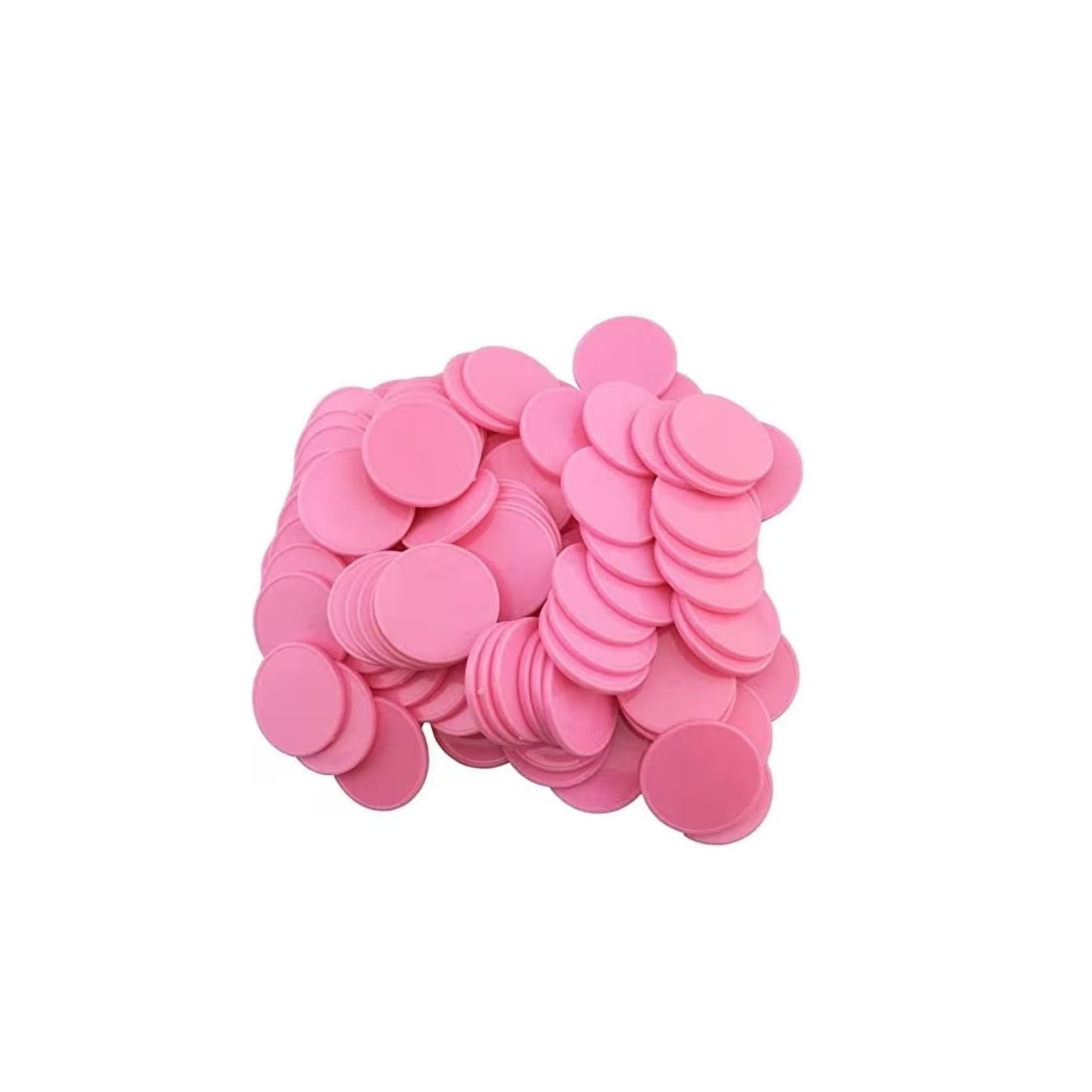premium plastic game tokens 33 mm utility counters pack of 100 pink