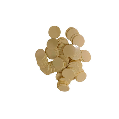 premium plastic game tokens 33 mm utility counters pack of 100 white