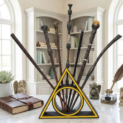 Harry Potter Deathly Hallows 7 Wand Display Stand (24 x 21 x 5 cm)