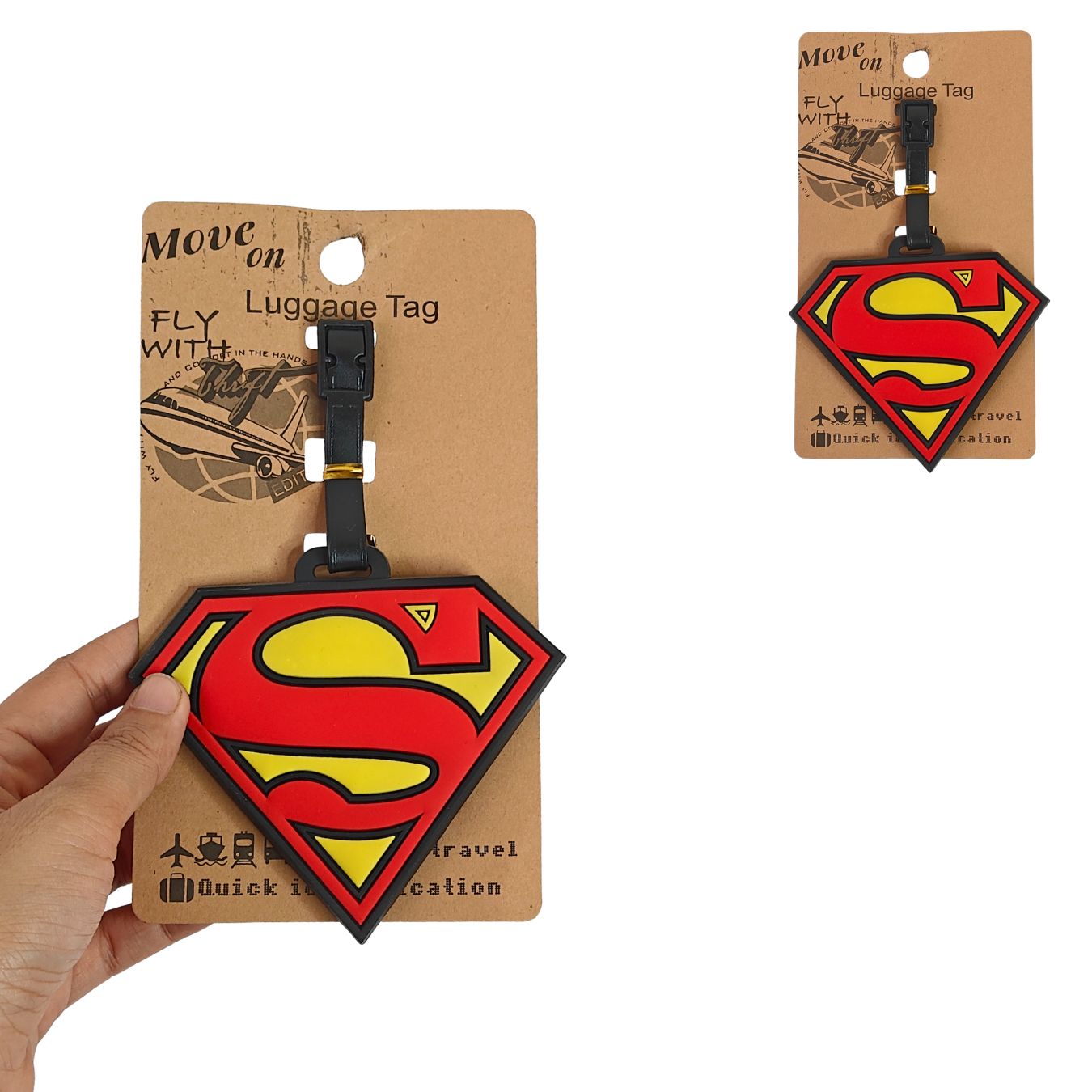 Superheroes Luggage Tag (2 x 4 inches) (select variant)