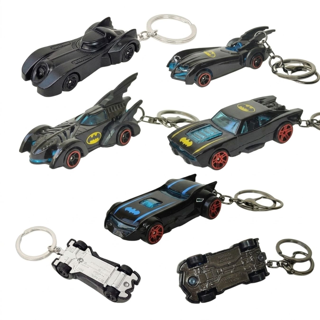 Batmobile with Wheels (select variant) | Batman - Metal Keyring (7 cm)