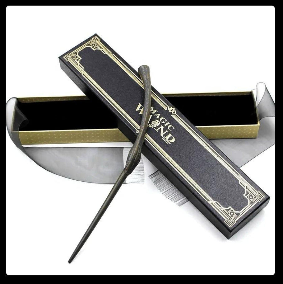 Wizarding Wands (35 cm) - Premium Polyresin & Metal (with gift box)