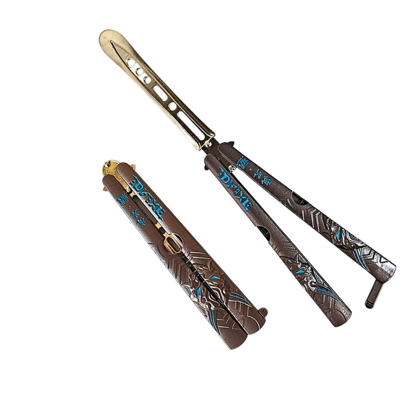 Decorative Anime Butterfly Knife (metal, 18 cm) (select variant from menu)