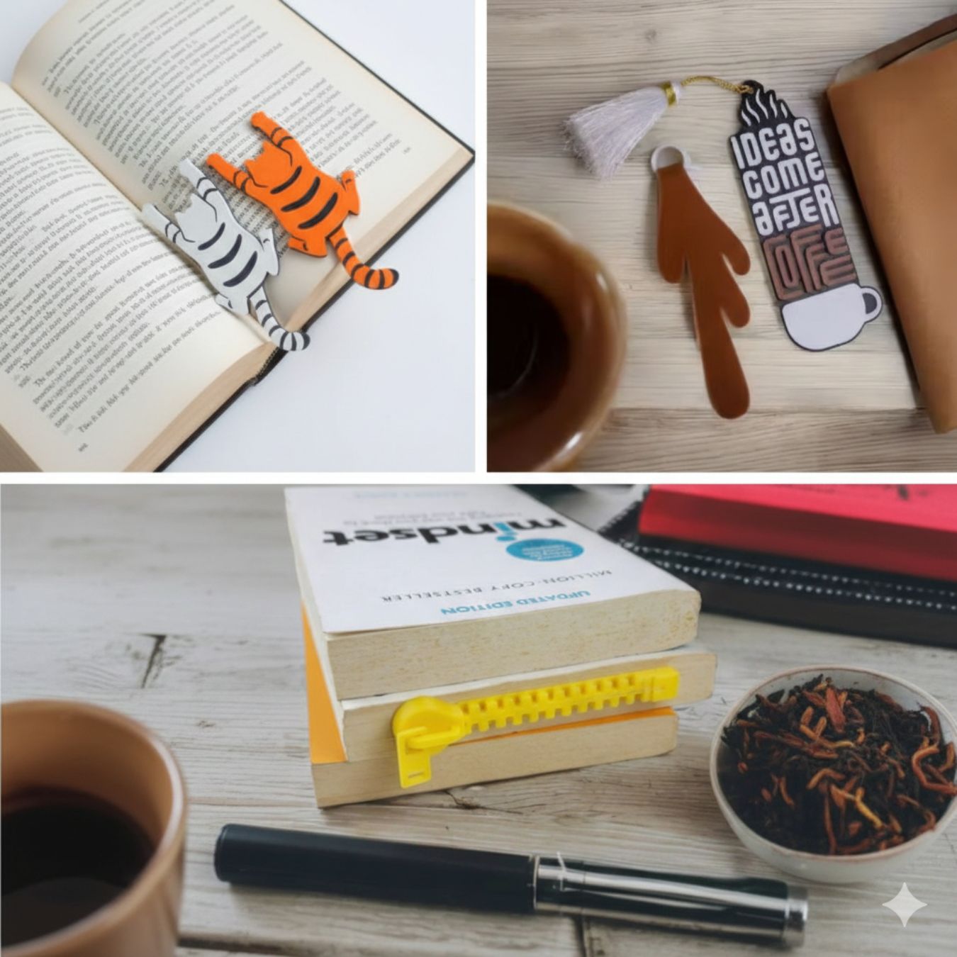 Creative 3D Printed Bookmark Collection - (select variant)