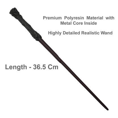Harry Potter's Wand (36 cm) - Premium Polyresin & Metal - with gift box
