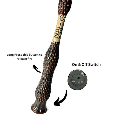 Fire Wand | Dumbledor (Elder Wand) (40 cm) - Shoots Fire