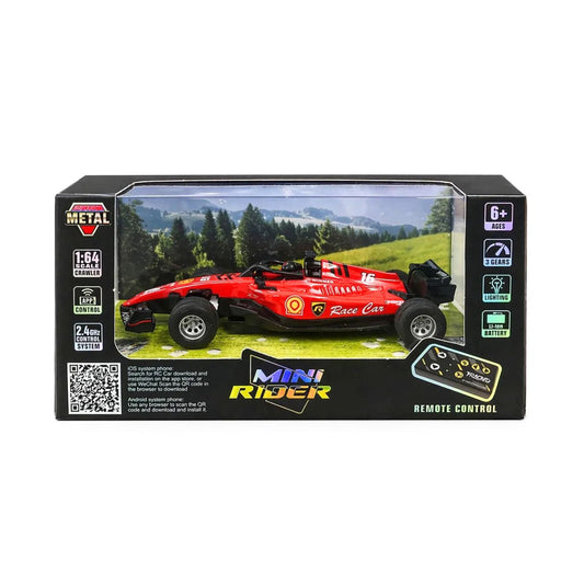Mini Rider 1:64 Scale RC Formula Race Car (App & Remote Control)