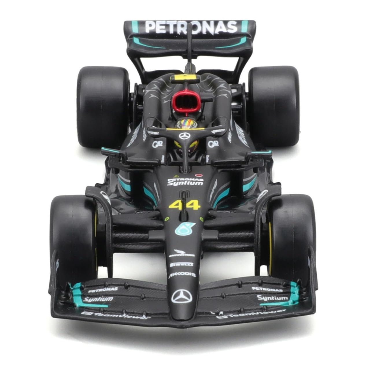 Mercedes-AMG F1 W4 Performance - 44 Lewis Hamilton (With Acrylic Case) | 1/43 scale Alloy Die Cast Replica Model Car | Brand - Burago