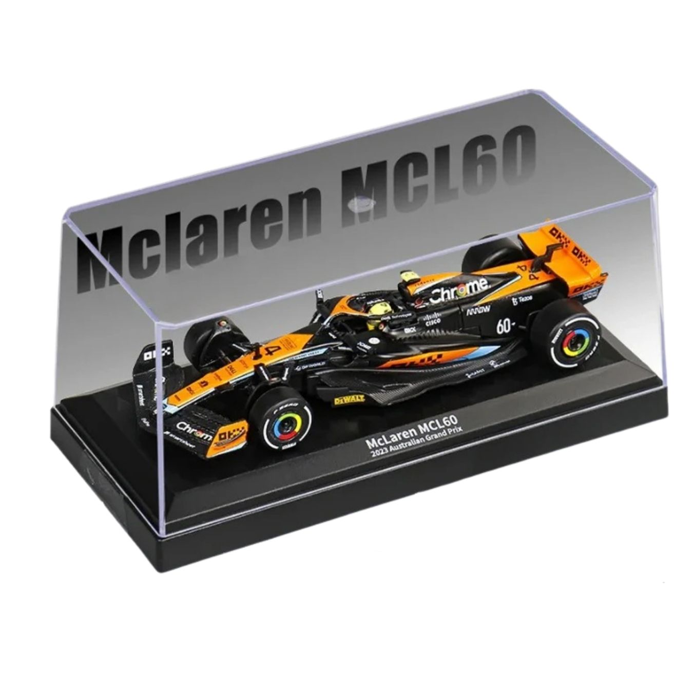 McLaren MCL60 Australian Grand Prix  - No 81 (With Acrylic Case) | 1/43 scale Alloy Die Cast Replica Model Car | Brand - CCA
