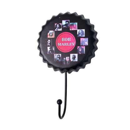 Bottle Cap Shaped Metal Wall Hangers (17 cm) for Wall Hangings, Coats, Towels etc.
