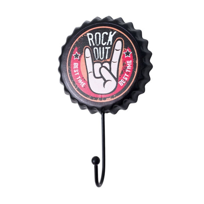Bottle Cap Shaped Metal Wall Hangers (17 cm) for Wall Hangings, Coats, Towels etc.