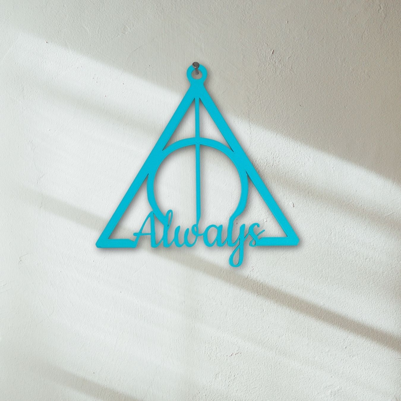 Deathly Hallows - Always 3D Printed (19*20 cm) Wall Hanging / Decor | Harry Potter