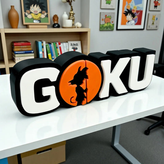 Kid Goku 3D Printed Logo - Tabletop / Wall hanging / Decor | Dragon Ball Z