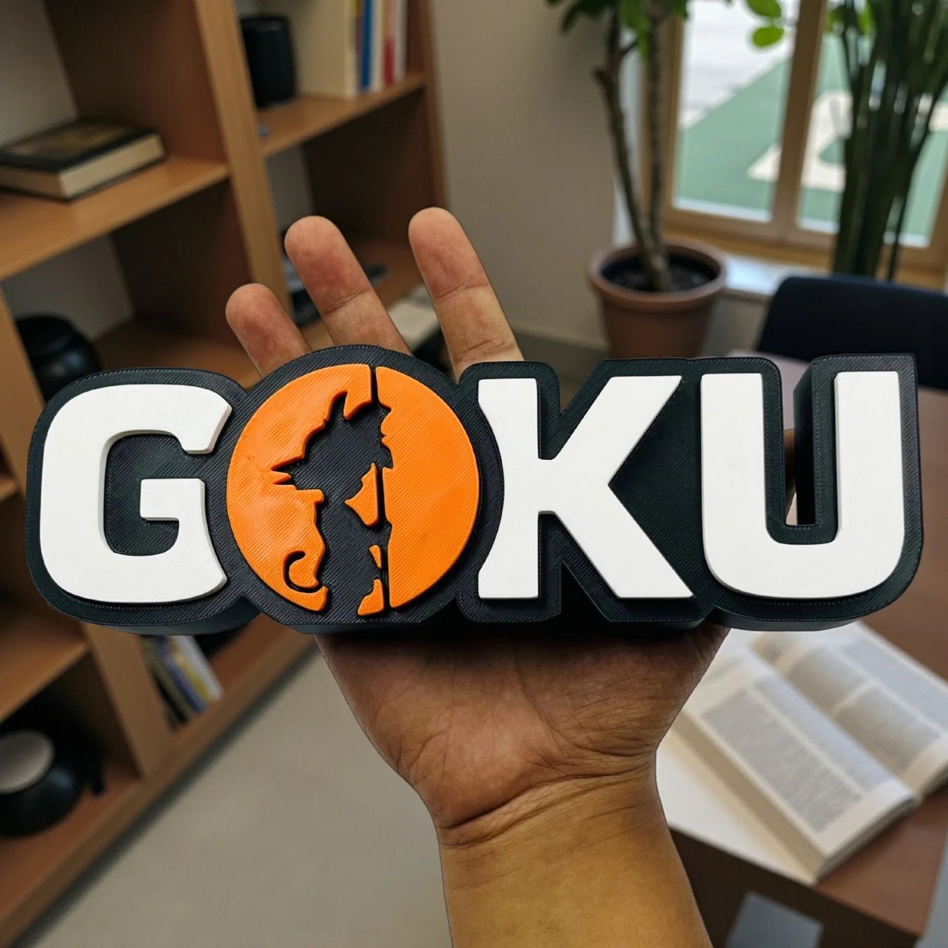 Kid Goku 3D Printed Logo - Tabletop / Wall hanging / Decor | Dragon Ball Z