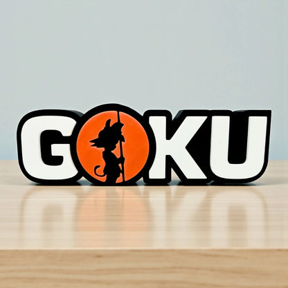 Kid Goku 3D Printed Logo - Tabletop / Wall hanging / Decor | Dragon Ball Z