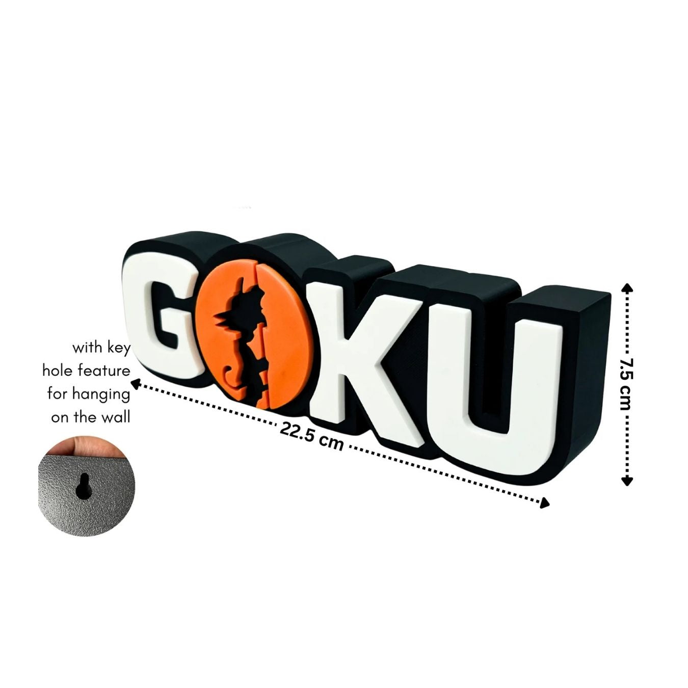 Kid Goku 3D Printed Logo - Tabletop / Wall hanging / Decor | Dragon Ball Z